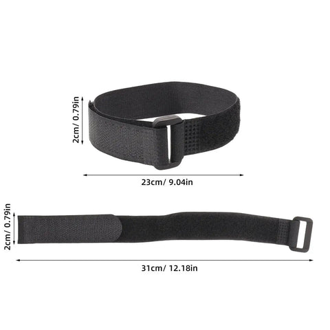 No Tools Required 30pcs Sectional Sofa Connector Straps With Hook And Loop Fasteners, black nylon strap with buckle, 23cm