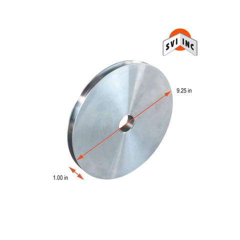 Heavy Duty Beefed Up Cable Sheave For Rotary Lifts 9.25 Inch Outer Diameter Silver Finish Compatible With SM180 SM181 AR14 ARO14 SM14 SMO14