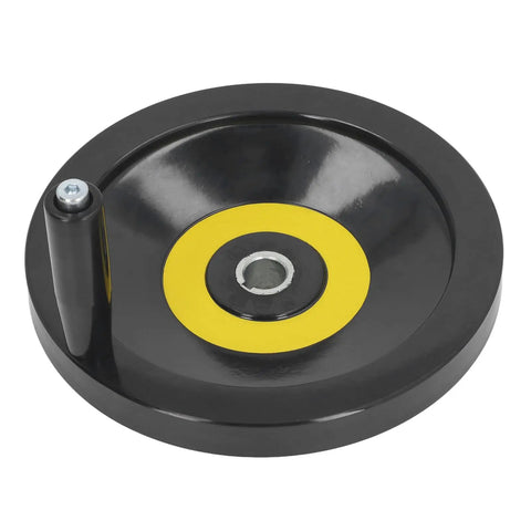 Rock Solid Table Saw Hand Wheel With 22mm Center Hole And 250mm Outer Diameter featuring ergonomic revolving handle