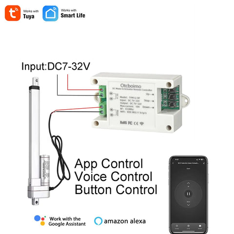 Must Have Smart WiFi Enabled Linear Actuator Controller For 12V 24V 32V Systems with app and voice control options