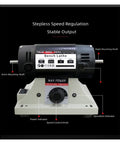 800W Bench Grinder With Flexible Shaft For Jade Carving And Wood Polishing showing motor, speed control knob, and mounting shaft.