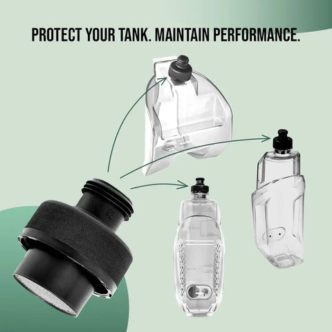 Tank Cap Replacement For CrossWave Vacuum Cleaners 1785 1785A 3888A And More, OEM sealed black plastic tank cap