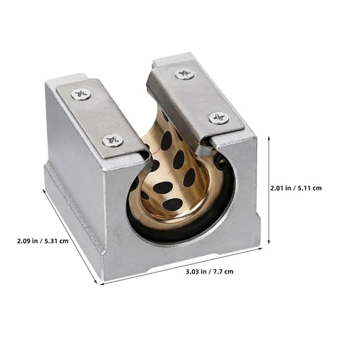 Top Rated Joinpaya 2pcs Br20uu Linear Bearing Block with Oilless Graphite Bronze Bushing for CNC Router Use.