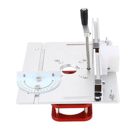 Dead Nuts Precision Manual Router Lift System For Table Tops Featuring Slick 51mm Vertical Travel With Fine Threaded Dial, aluminum alloy construction.