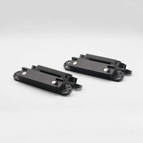 Hidden Door Hinge Set Two Pack Heavy Duty Concealed Hinge Zinc Alloy 180 Degree Swing For Interior Or Exterior Doors Black