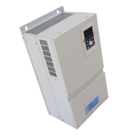 Beefy 3 Phase VFD Inverter For CNC Spindle Motors, 30KW To 37KW Output, 0 To 320 Hz Speed Control, Air Cooled IP20 Aluminum Alloy Housing, 380V Input, Industrial Grade Frequency Drive For Indoor Use