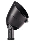 Side view of Low Voltage Landscape LED Accent Light Three Point Five Watt 3000K Warm White Wet Rated For Outdoor Beds And Yards In Textured Architectural Bronze Finish 12 Volt System Compatible With Easy Install 16155AZT30 with adjustable head