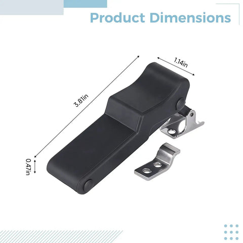 8 Pack Rubber Draw Latches Flexible Cabinet And Toolbox Latch Set 3.9 Inch Shockproof Toggle Latches Anti-Corrosion