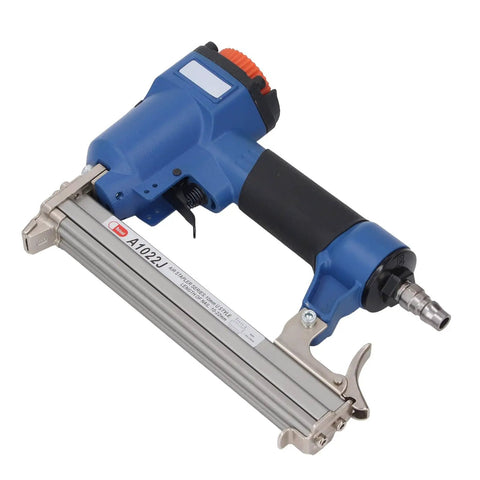 Professional Pneumatic Brad Nailer 20 Gauge Air Tool with lightweight aluminum body, holds 100 nails, designed for precise woodworking.