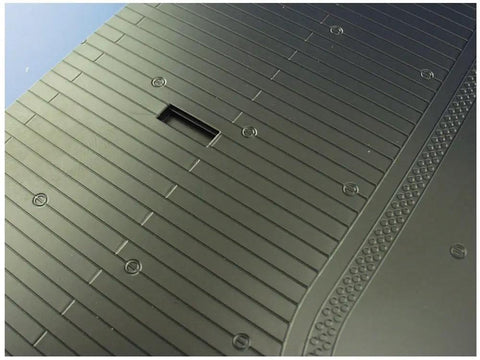 Close-up of Japanese Navy Aircraft Carrier Deck 1 To 48 Scale for WWII Model Kits, Zuikaku Landing Deck Section Replica showing detailing.