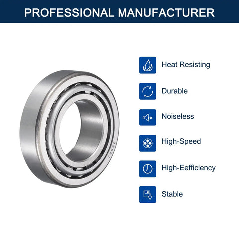 Tapered Roller Bearing Cone And Cup Set With 1.688 Inch Bore And 3.27 Inch OD 0.94 Inch Cup Width Chrome Steel Taper Bearings.
