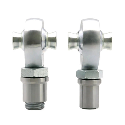 One Piece Heavy Duty Heim Joint Kit Featuring Wicked Tough Rod End Bearing With Self Aligning Spherical Ball Socket shown side view.