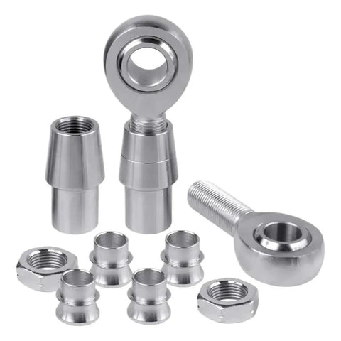 Bad Boy 3/4 Inch Heim Joint Rod End 2 Piece Set Tight Precision Ball Joints with stainless steel components for steering upgrades.
