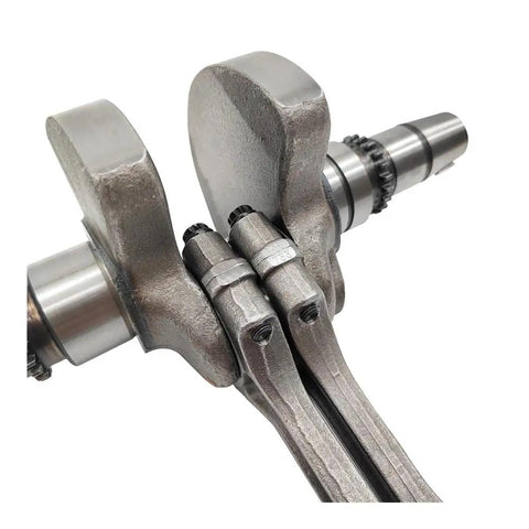 Heavy Duty Crankshaft Assembly With Connecting Rod And Bearings Fits 800cc Atv Quad Dirt Bikes And Go Karts showing detailed metal construction.