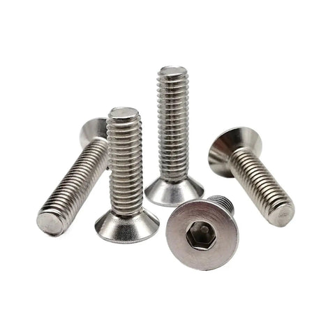 M2 M3 Hex Socket Head Cap Screws And Nuts Set, 10 Sizes, Stainless Steel 304 A2 Dope Hardware Kit with countersunk heads on display