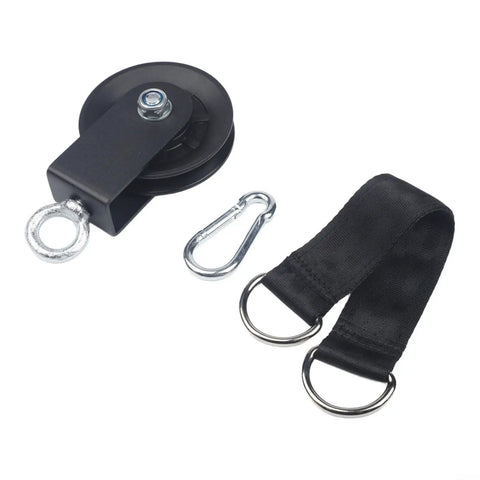 Beefy Quiet Bearing Pulley For Weightlifting Rope Traction With 360 Degree Rotation For Home Gym Cable Systems Wide Groove Bracket
