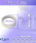 Breville espresso grinder felt washer set; 6 rings + wrench, 18mm inner diameter, 23mm outer diameter