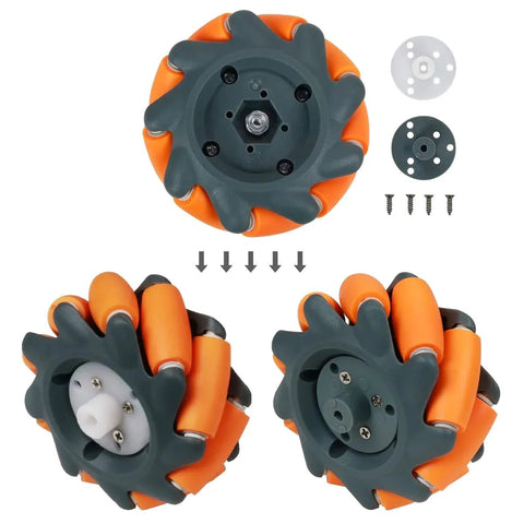 65mm mecanum wheel for RC and robotics with couplings