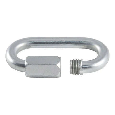 Heavy Duty Threaded Quick Link Trailer Safety Chain Hook Carabiner Clip 5/16 Inch Diameter Zinc Coated Steel Rig Tow Hardware
