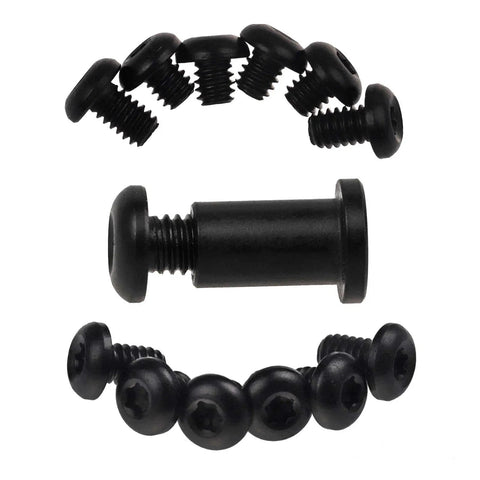 Titanium Alloy Torx Screw And Pivot Set For 535 Bugout Knife, 13-Piece Kit With Pivot Nut, T10 And T6 Torx Screws, Handle And Pocket Clip Screws, Black Finish, Ultra Strong Lightweight Knife Hardware Upgrade, black titanium screw set