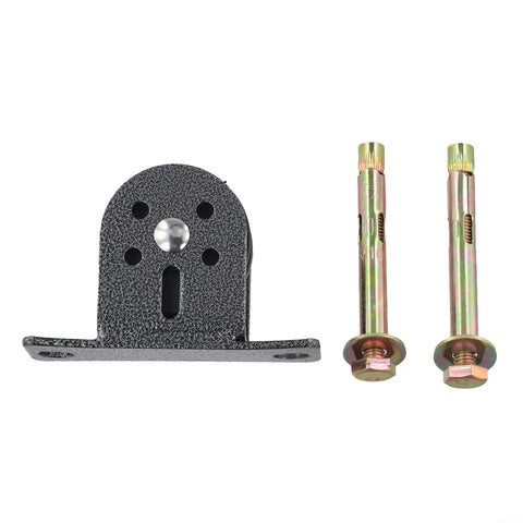 Heavy Duty Silent Fixed Pulley With Double Bearing And Stainless Steel Wire Rope Block for mounting with bolts and nuts.