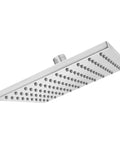 8 Inch Square Rain Shower Head Polished Chrome With Drenching Rain Spray Pattern Brass Construction Easy Clean Spray Nozzles