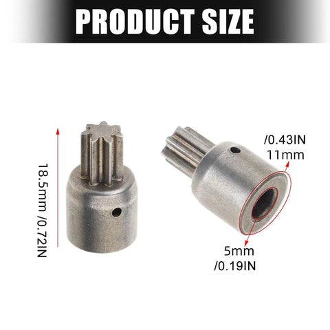 Super Slick 5 mm Shaft Electric Wrench Motor Gear Rotor with 7 teeth, size 18.5x11mm, designed for lithium powered tools.