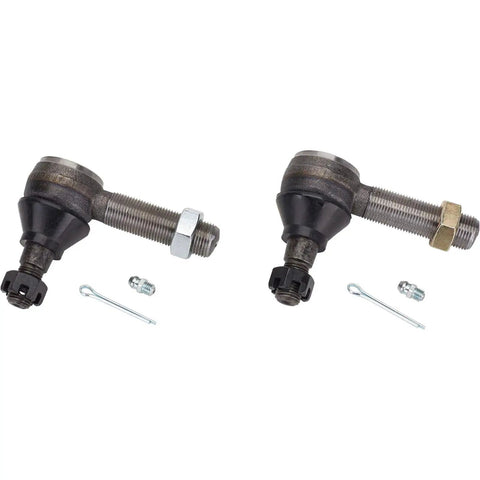 45 Inch Plain Tie Rod Drag Link Kit With Eleven Sixteenth Inch Tie Rod Ends For Trucks And Jeeps Rugged Beefy Steel Easy Install Center To Center Fit Precut Length For Precise Steering, shown with hardware