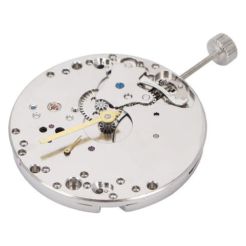 Close-up of ST3600 Mechanical Watch Movement Replacement Part For Repairing And Restoration, 17 Jewels, Precise Timekeeping.