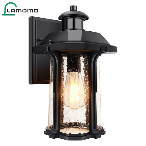 Motion Sensor Outdoor Lights With 3 Lighting Modes For Porch And House Dusk To Dawn Wall Light With Bulb Waterproof Aluminum Anti Rust