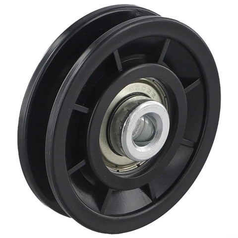 Six Pack Nylon Bearing Pulleys For Gym Cable Machines, Quiet Smooth Rotation With Steel Bearings, 90mm black pulley wheel
