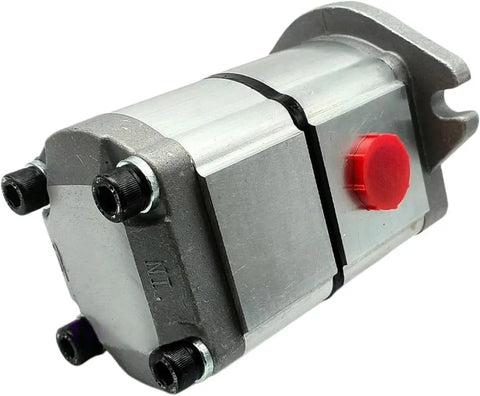 51 Series Double Gear Hydraulic Pump With Low Noise, Uniform Flow And High Pressure Capability, metal body close-up