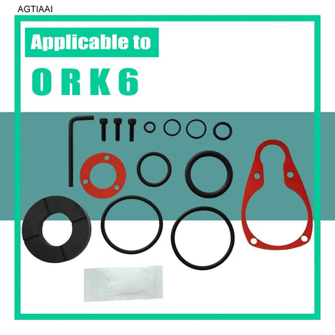Flooring Nailer Rebuild Kit With 105043 Bumper And O Ring Set For MIIIFN MIIIFS And MIII displayed with components and label ORK6