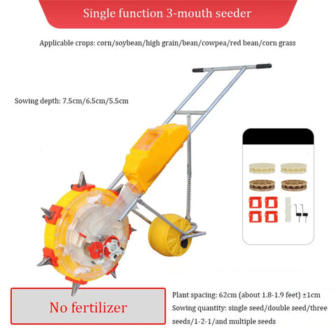 Portable Corn Seeder Planter Handy Easy Push Tool For Lawn And Garden Precision Seed Spreader For Soy Peanut And Corn