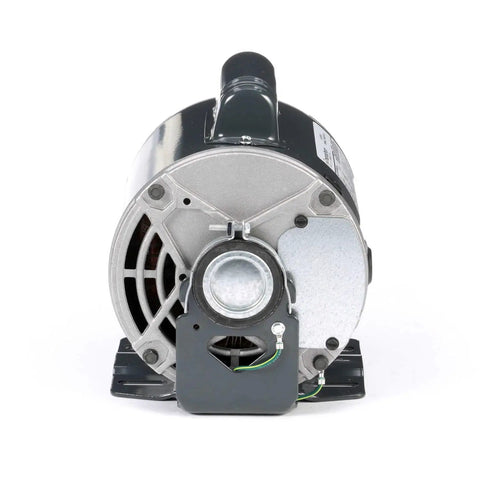 Heavy Duty 0.5 Hp One Phase General Purpose Electric Motor 115 208 230 Volt 1800 Rpm 56 Frame Drip Proof back view showing motor design and features.