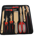 Non Sparking 16 Piece Tool Set For Explosive Environments FM Approved Beryllium Copper Safety Tools in tray, including pliers and shears