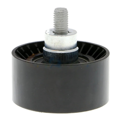 Must-Have Upper Accessory Drive Belt Idler Pulley For BMW M4 2015-2021 solid black pulley with metal center and installation screw.