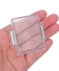 Dustproof Plastic Push Button Switch Cover for Industrial Control Panels and Outdoor Equipment Protective Button Guard Shield for Emergency Stop Start Button and Push Switch Guards, clear plastic, palm-sized