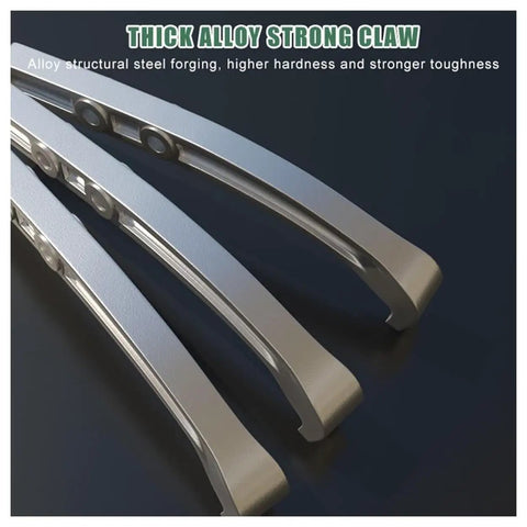 Bad Ass Heavy Duty 10 Ton Hydraulic Bearing Puller Separator Kit With Two Or Three Jaw Gear Puller Tool For Hub Flanges Machines Featuring 360 Degree Rotating Pump Head Built From Forged Alloy Steel That Crushes Any Tough Job. alloy steel jaws close-up