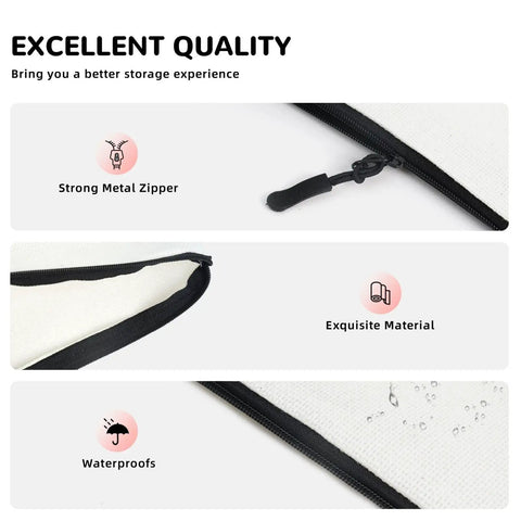 Level Up Your Packing Game With This Legit Black And White Piano Grid Print Large Toiletry Bag Crafted From Water Repellent Polyester Fabric For Hassle Free Travel Essentials And Cosmetics. Close-up of strong metal zipper and waterproof material.