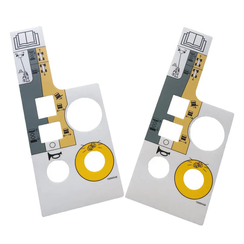 Top Shelf Replacement Control Box Decal For Skyjack Scissor Lift Equipment 156885 156885Sj showing UV resistant pictorial labels.