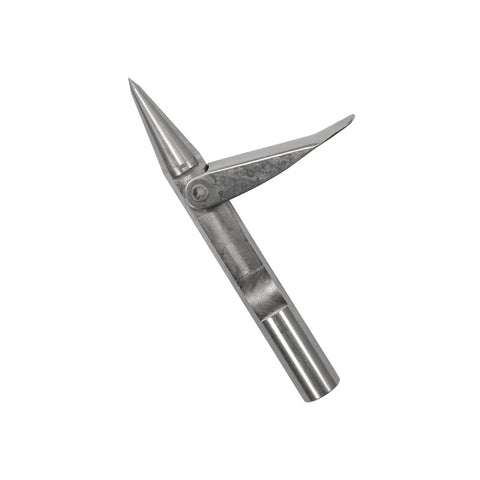 3 Inch 7mm Stainless Steel Spearfishing Speargun Tip Single Wing Rockpoint Replacement For JBL Spearguns, durable and sharp.