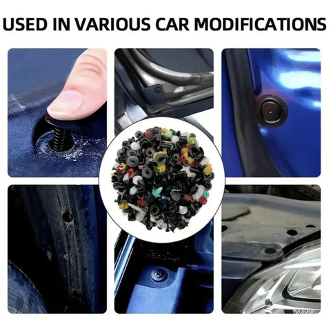 Toyota Tundra 1295-Piece Bumper Clip Kit For 2007-2021 Trucks, Durable Plastic Metal Fasteners For Door Panels And Upholstery, Easy Removal In Tight Spots, Includes Storage Box For Quick Access. Used for trim, panels, and bumpers.