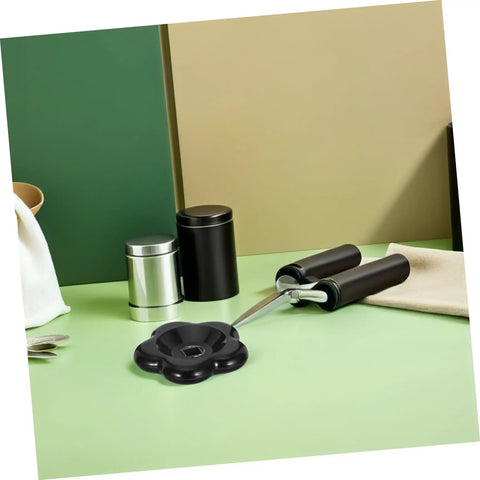 Industrial Valve Handwheel 60mm Bakelite Butterfly Handle With 8x8mm Square Stem placed on a green surface