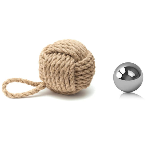 DIY Coin Ring Making Balls Set For Monkey Fist Projects with rope and stainless steel ball