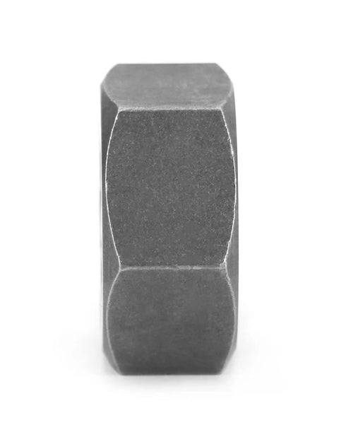 Five Eighths By Eighteen UNF Hex Die For Thread Repair In Carbon Steel, side view showing hex shape and durable construction