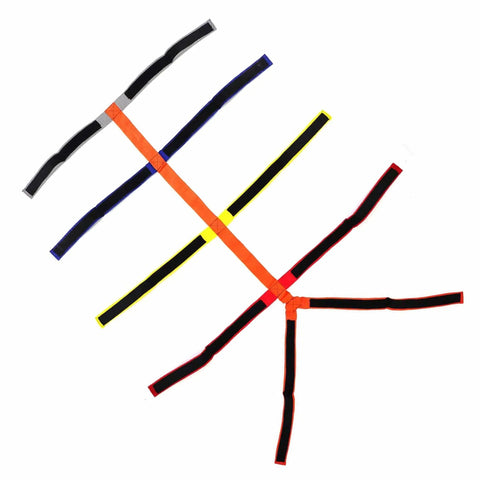 Color Coded Backboard Spine Board Straps For Quick Immobilization On Stretcher 10 Point System Industrial Grade Nylon Spider Straps