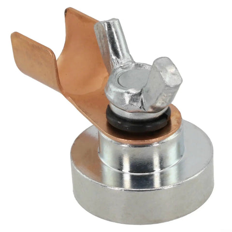 Get This Fabulettas Heavy Duty Magnetic Welding Ground Clamp Fast With Iron Alloy, featuring strong metal base and copper connector.