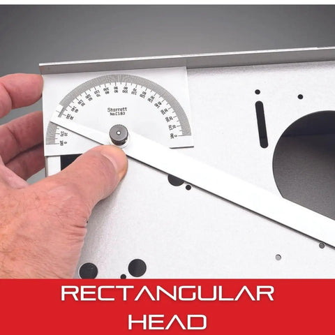 Handy Steel Protractor With Dual Graduation Scales For Bevel Setting And Angle Transfer In Woodworking And Metalworking, 6 Inch Blade
