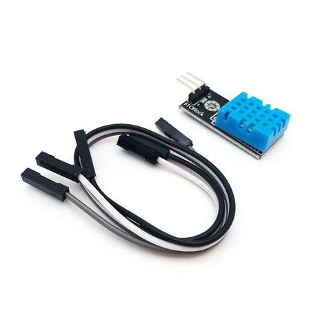 Two Pack Digital Temperature And Humidity Sensor Modules With Wires 3.3V To 5V For Arduino Raspberry Pi And Other Microcontrollers DHT11